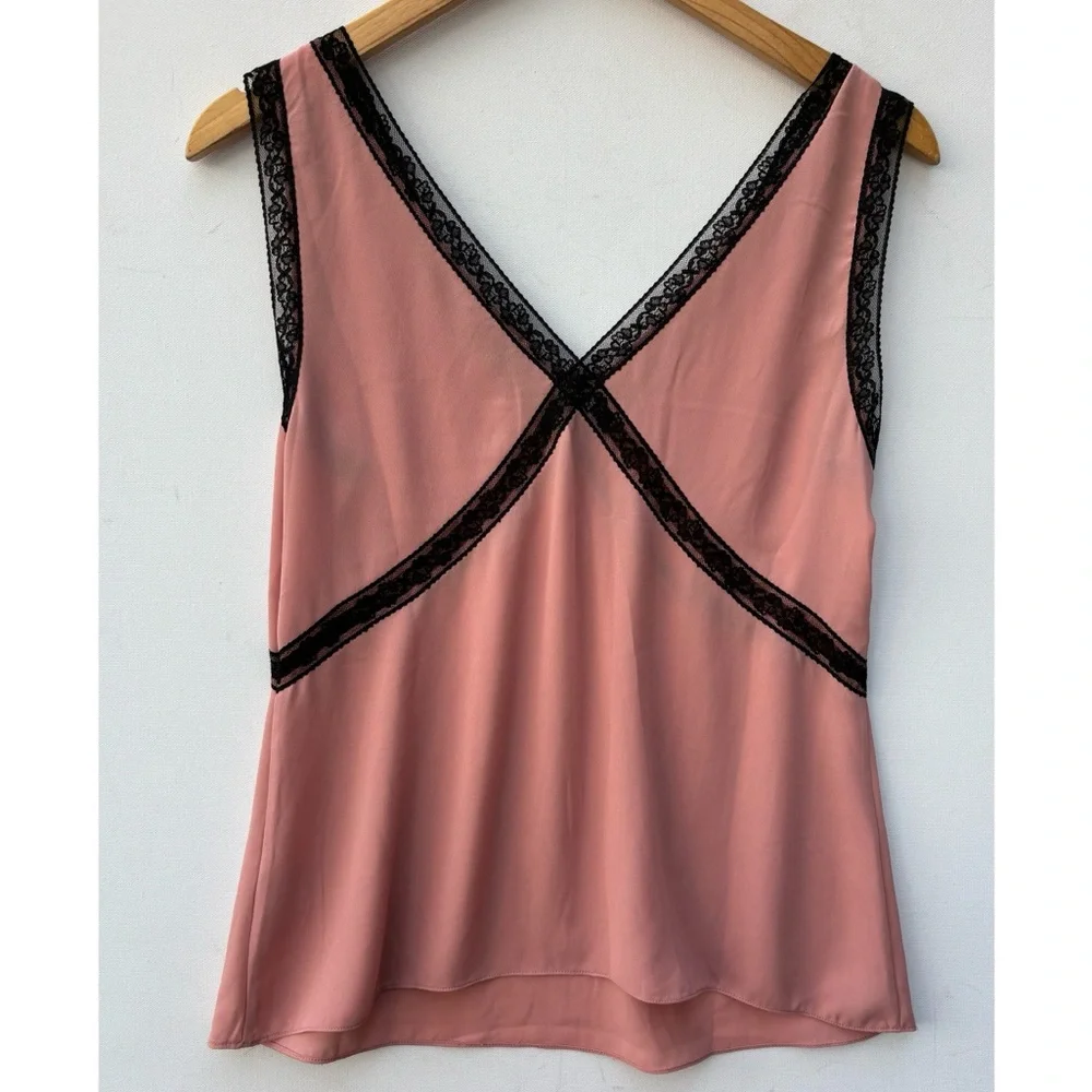 J Crew Lace Trimmed Silk Camisole